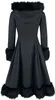 Hell Bunny Mantel Damen Elvira Cappotto schwarz M Anteprima dell’immagine prodotto 2