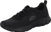 A black Skechers Flex Appeal 4.0 shoe is shown from the side against a white background. Voir les images du produit