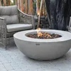 Gas Feuerstelle Ätna in grauer Betonoptik aus Faserbeton Produktbild-Vorschau 8