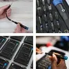 Collage of images showing a screwdriver set and its components. Náhľad obrázku produktu