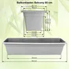 MePla - Set - Balkonkasten Balcony 60 cm + Untersetzer - Produktbild-Vorschau 3