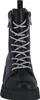 A black lace-up boot with silver laces and detailing. Anteprima dell’immagine prodotto