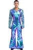Herren Disco Kostüm Metallic Jumpsuit Gr M 70er Jahre Produktbild-Vorschau 4