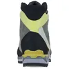 Hinteransicht des La Sportiva Trango Tech Leather Woman Gtx Bergschuhs in Grau und Gelb. Produktbild-Vorschau