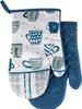 Set di guanti da cucina con magnete Tazze blu da cucina Anteprima dell’immagine prodotto 1