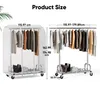 Porte-vêtements HOKEEPER sur roulettes avec housse - Voir les images du produit 6