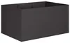 vidaXL Pot de jardin noir, 120 x 80 x 60 cm, en acier Voir les images du produit 1