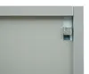 Close-up of a metal cabinet or drawer with a latch. Produktbild-Vorschau
