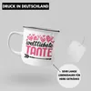 Trendation - Beste Tante der Welt Geschenk Emaille Tasse Produktbild-Vorschau 4