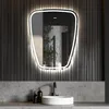 Unregelmäßiger asymmetrischer Spiegel mit LED Beleuchtung Produktbild-Vorschau 3
