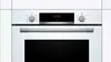 A front view of a white Bosch oven. Produktbild-Vorschau