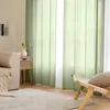 Set di 2 tende trasparenti in voile, color verde salvia, Anteprima dell’immagine prodotto 4