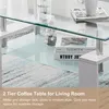 CLIPOP Couchtisch, Glas Wohnzimmertisch, 100x60x45cm Produktbild-Vorschau 12