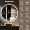 S'AFIELINA Specchio da bagno a LED specchio rotondo da Anteprima dell’immagine prodotto 3