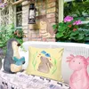 Mr. & Mrs. Panda kissen für sofa Hase Blume - Gelb Pastell Produktbild-Vorschau 2