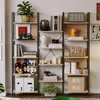Průmyslový Regál Stojící Světlá Hnědá Loft Na Knihy Náhled obrázku produktu 4