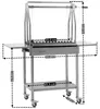 Barbacoa de acero inoxidable BBQ-Toro para asado, 119 x 45 Vista previa de la imagen del producto 3