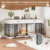 Hundekäfig mit 4 Türen 2 Hunde, 178*85cm, Hundebox Mit 2 Produktbild-Vorschau 6