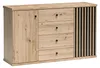 Sideboard - 142x85 cm - Artisan Eiche - Lamellen Optik - Produktbild-Vorschau 1