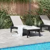 vidaXL Sonnenliege Anthrazit 186x60x29 cm PP Produktbild-Vorschau 3