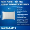A product image with text and graphics describing the features of a moisture absorber refill pack. Produktbild-Vorschau