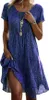 ASKSA Robe d'été Femme Laessig Boho Robe élégante Imprimé Voir les images du produit 1
