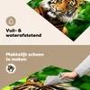 KitchenYeah© Herdabdeckplatte Tiger - Kopf - Wald , Produktbild-Vorschau 2