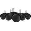 AMSTYLE Teppichbodenrollen Schwarz 5er Set Rollen für Produktbild-Vorschau 4