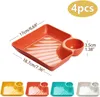 2 in 1 Snackschale und Dipschalen Servierplatten Nacho Produktbild-Vorschau 5