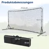 COSTWAY bramka do piłki nożnej dla dzieci, 372,5 x 182,5 cm Podgląd zdjęcia produktu 2