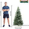 LARS360 Umelý vianočný stromček, výška 150 cm, s dreveným Náhľad obrázku produktu 2