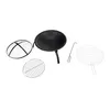 A disassembled fire pit with accessories laid out on a white background. Náhľad obrázku produktu