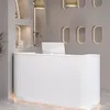A modern reception desk in a salon or business setting. Produktbild-Vorschau