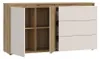 Madia Neutra Rovere e Cashmere con 3 Cassetti e Anta Anteprima dell’immagine prodotto 5