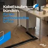 HEXIM Kabelkanal 4 Meter (2 Leisten) 68x18mm schwarz PVC Produktbild-Vorschau 3