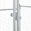 vidaXL Hühnerkäfig Silbern 200x100x190 cm Verzinkter Stahl Produktbild-Vorschau 9