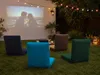 Klappbare Oxford Strandliege Orange – Tragbar Gartenliege, leichte Campingliege Produktbild-Vorschau