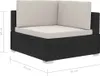 vidaXL 4-częściowa sofa ogrodowa z poduszkami z czarnego Podgląd zdjęcia produktu 8
