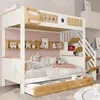 Lit superposé Sweiko, Riche espace de rangement, Cadre en Voir les images du produit 3