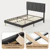 Letto matrimoniale Bealife imbottito, dimensioni 140x200 Anteprima dell’immagine prodotto 5