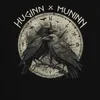 Huginn Muninn Wikinger Raben Odin Vegvisir Runen Gothic Produktbild-Vorschau 3