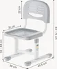 Kinderstuhl 'Sauda' höhenverstellbar 75 x 36 x 46 cm Produktbild-Vorschau 3