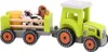 Jouéco Holztraktor Spielzeug mit Zubehör Bauernhof Produktbild-Vorschau 1