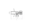 Eckventil als Kugelhahn 1/2" x 3/8">10 Chrom Rosette Produktbild-Vorschau 2