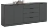 Sideboard "Swan" in grau Kommode 185 x 80 cm Produktbild-Vorschau 7