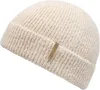 Chillouts weiche kurze Docker Strickmütze Skadi mit Umschlag in beige