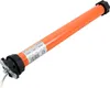 A product shot of an orange tubular motor with a black mounting bracket and a white cable, set against a white background. A label with product information is visible on the motor. Produktbild-Vorschau