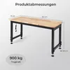 Stół warsztatowy COSTWAY 122 cm do dużych obciążeń, blat z Podgląd zdjęcia produktu 3