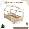Crazy Pine Hausbett 190x100 cm – Kinderbett aus Naturholz – Produktbild-Vorschau 2