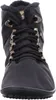 A close-up, front-facing view of a black winter boot. Náhled obrázku produktu